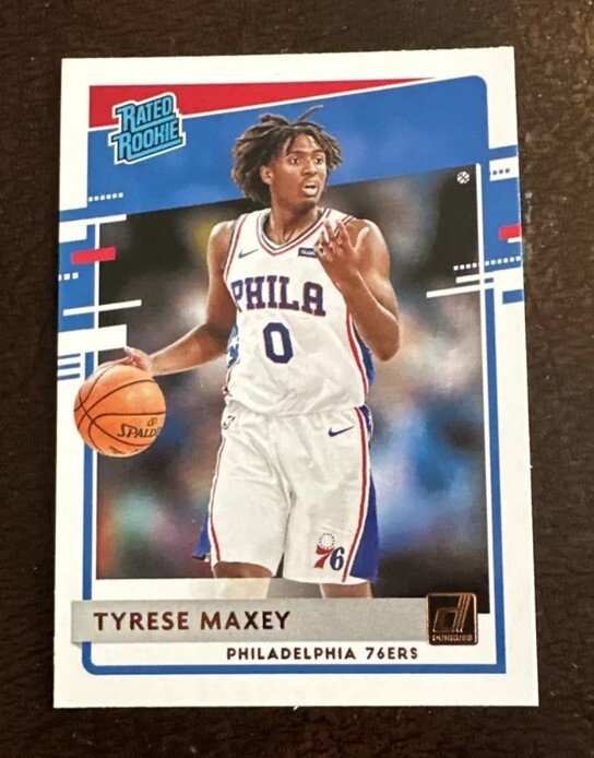 2020-21 Panini Donruss Rated Rookie #211 Tyrese Maxey (RC) PHI 76ers Rookie NBA