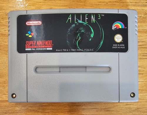 Alien 3 complete cartridge only VGC Super Nintendo SNES AUSPAL -TESTED- working