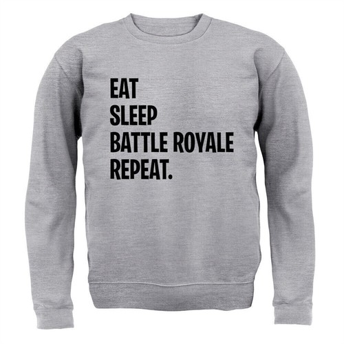 Eat Sleep Battle Royale Repeat - Kids Hoodie / Sweater - Gamer Game Gaming PC