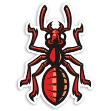 2 x 10cm Red Ant Vinyl Stickers - Ants Insect Cartoon Laptop Sticker #31855