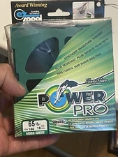 POWER PRO Spectra Fiber Braided Fishing Line, Moss Green, 150YDS-65LB