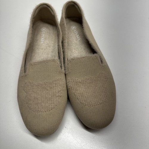 Vivaia Mocasines Zapatos Sin Cordones Samantha Tejido Oso de Peluche Marrón Tostado Talla 39.5 EE. UU. 8.5