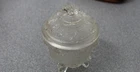 Vintage Jeanette Glass #1140 Harvest Grapes Footed Candy Dish w/Lid