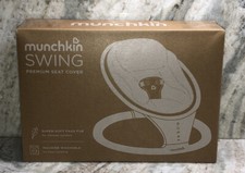 Munchkin MCKGI-1962 Baby Swing Seat Cover, Premium Ultra-Soft Vegan , White-NEW