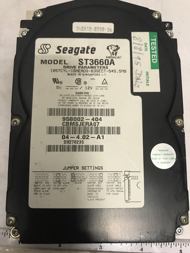 Gasonics 95-0320-01 Rev C Seagate ST3660A Driver AWM-G-E-2-013 - Picture 8 of 8
