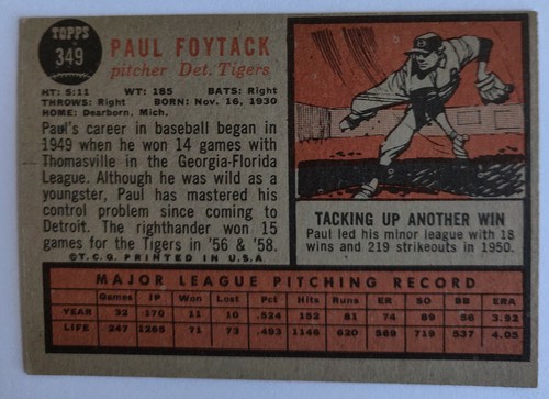 Don Elston 1962 Topps #446 - Picture 8 of 10