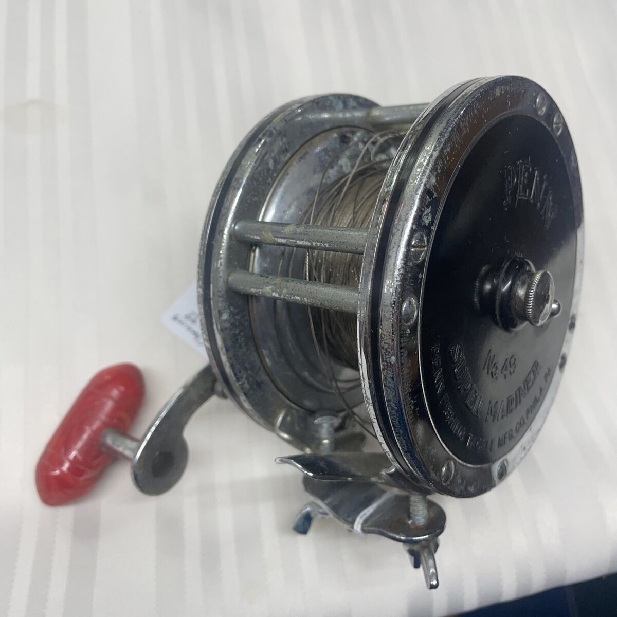 Penn No.49, Red Handle, Super Mariner Deep Sea Fishing Reel