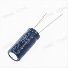 20PCS 6.3V2200UF 2200UF6.3V 2200MFD 6.3Volt 8x25mm Electrolytic Capacitors