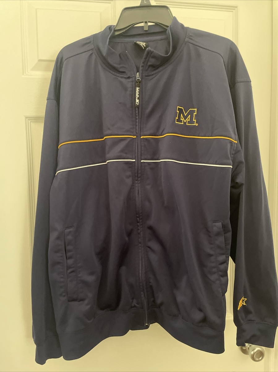 Vintage Starter Michigan Wolverines Full Zip Track Jacket Vintage Starter Michigan Wolverines Full Zip Track Jacket