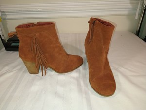 burnt orange booties