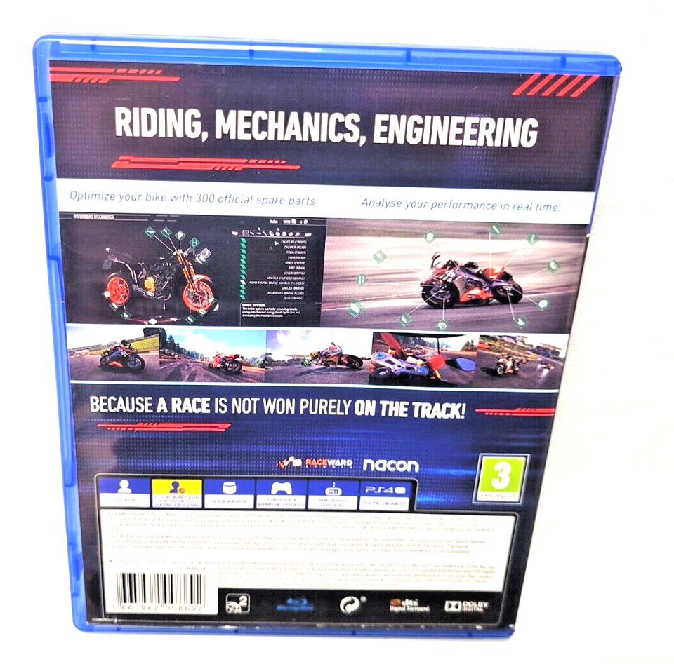 PS4 RiMS Racing Motorbike Game EXCELLENT Condition (PS5 Compatible