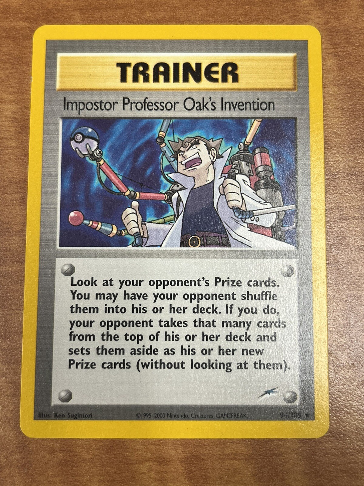 Pokemon Card Trainer Impostor Professor Oak's  Invention  94/105  Rare 