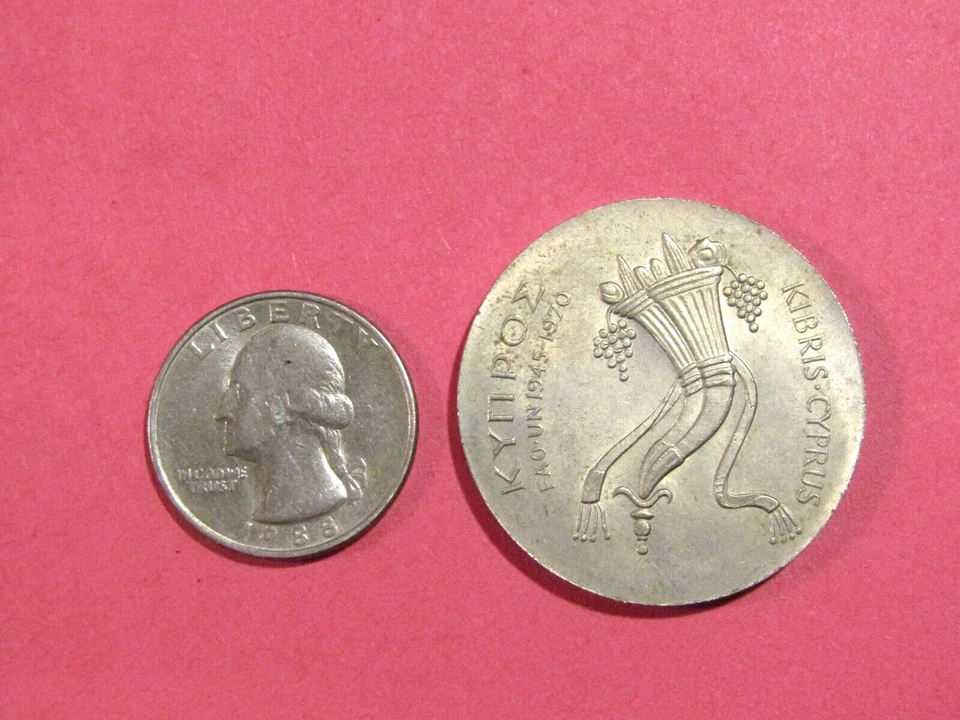Chipre 1970 500 millas F.A.O. moneda sin circular Foto 3 de 4