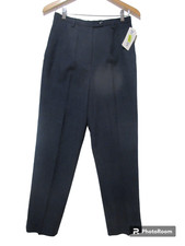 Sz 8 NWT 144 Pendleton 100 Virgin Wool Women's Trouser Pants Blue Waist 25"