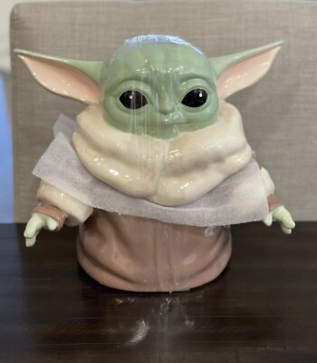 Disney Star Wars Baby Yoda Grogu Mandalorian Ceramic Cookie Jar