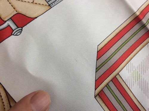 Authentic Celine Belt/Saddle 100% Silk Red Scarf + Free Shipping - Picture 7 of 14