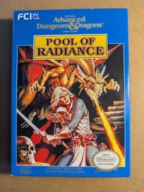 Advanced D&D: Pool of Radiance NES Complete in Box CIB very clean all inserts 