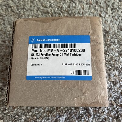 Agilent vacuum pump DS 102 For line Pump Oil Must Cartridge 2710100200 New!