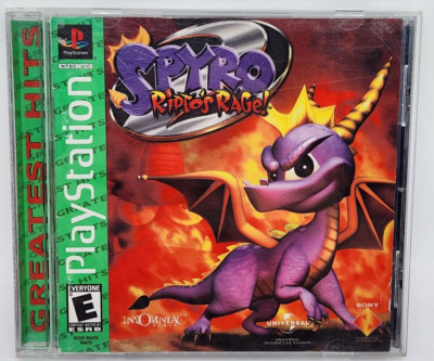 Spyro The Dragon Ripto's Rage PS1 CIB Complete Authentic Disc Case Manual