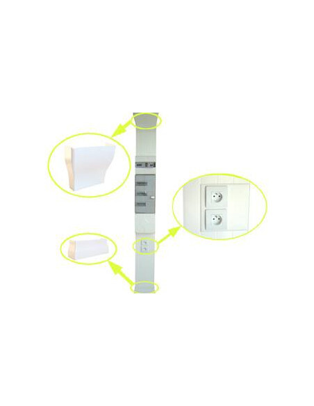 GTL-PACK Ibocco B08700 Goulotte double couvercle IK10