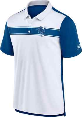 Indianapolis Colts Polo Shirt Nike Retro Vintage Throwback NFL Men's M Medium