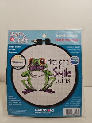 FROG First One to Smile 73519 Dimensions 6" Counted Cross Stitch Kit w ...