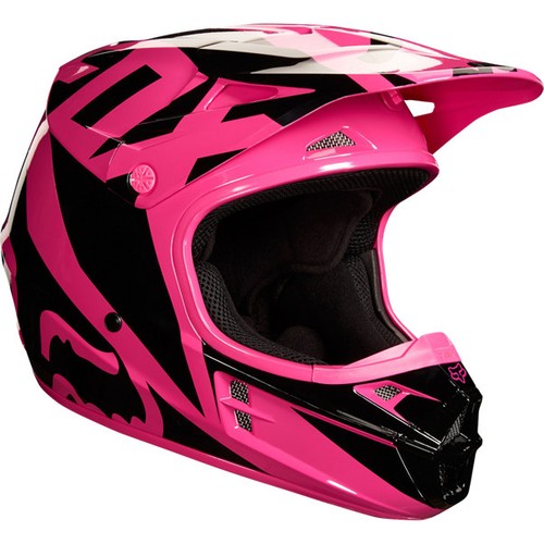 CASCO FOX V1 RACE MOTOCROSS - ROSA enduro bicicleta mtb bmx | eBay