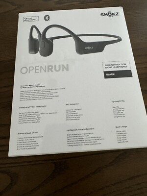 SHOKZ Open Run Black 美品 Amazon.com: AFTERSHOKZ OPENRUN HEADPHONES BLACK : Electronics