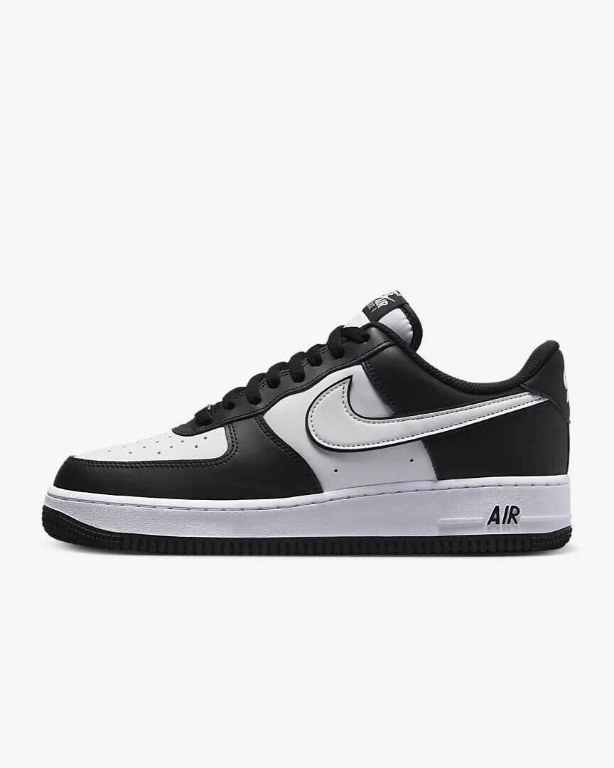 Nike Air Force 1 '07 Low Panda Black White Swoosh DV0788-001 AF1 Uptown Size