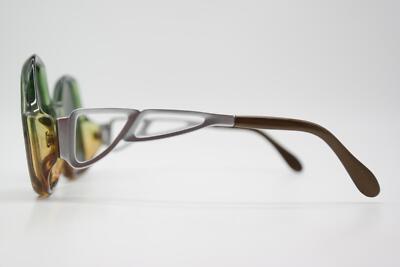 Vintage Sunglasses MARWITZ Vintage Green Brown Silver Square 