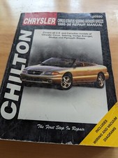 Chilton Repair Manual 20320 Chrysler Cirrus Stratus Sebring Avenger 1995-1998 Chilton Repair Manual 20320 Chrysler Cirrus Stratus Sebring Avenger 1995-1998