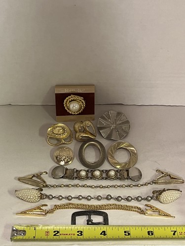Vintage scarf clip lot - Picture 8 of 8