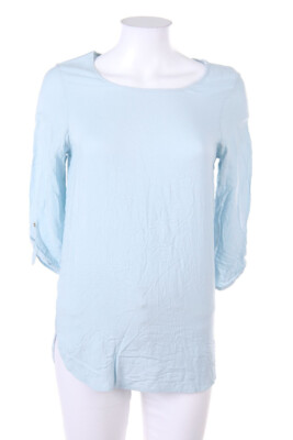 VERO MODA Blouse Roll-up Sleeves S light blue