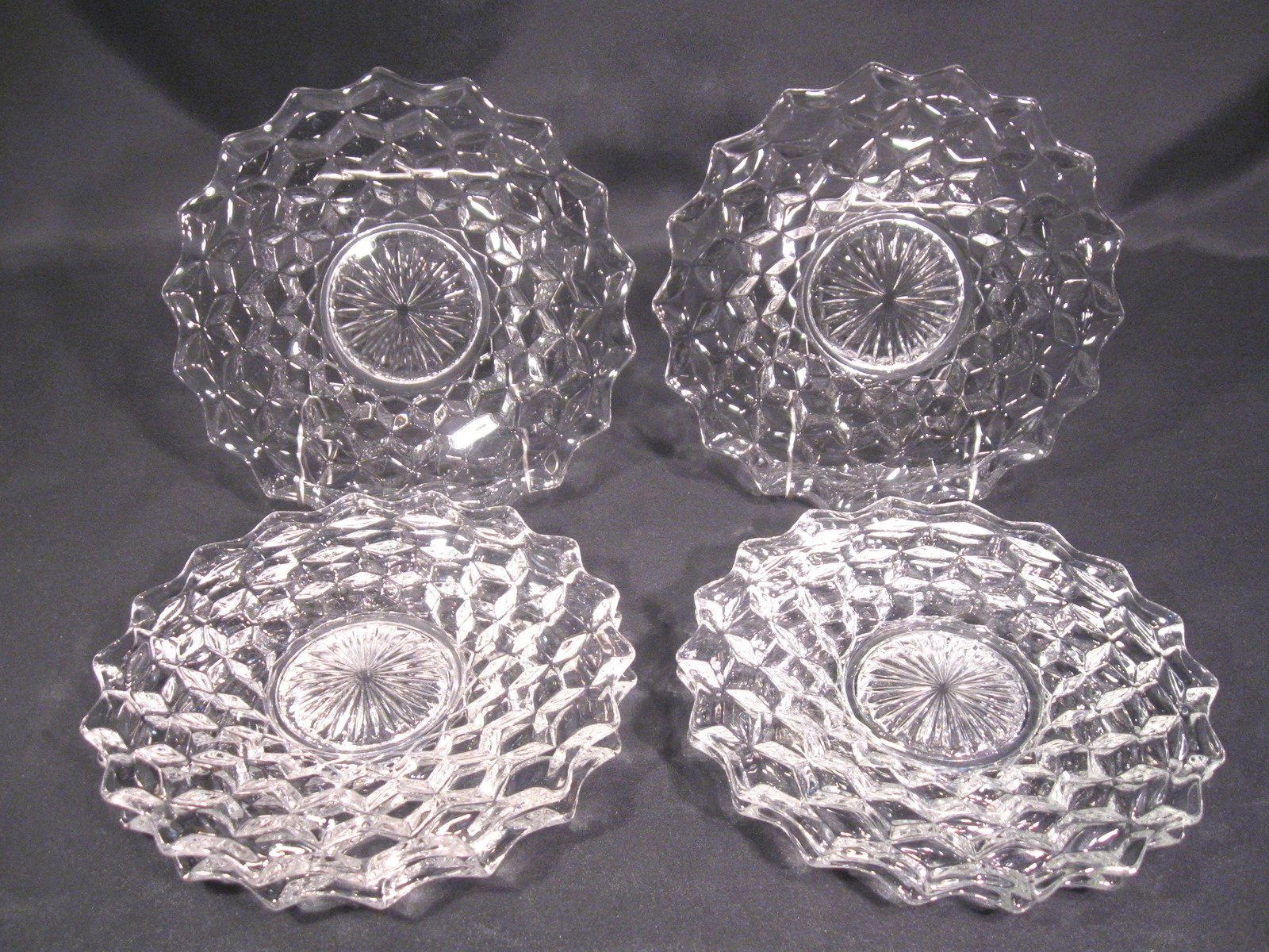 Fostoria American Salad/Sandwich Plates Set of 6