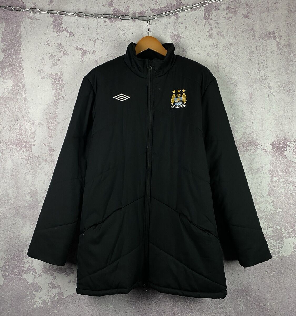 Umbro Manchester City Jacket Soccer Vintage 2008/10 Football Umbro Manchester City Jacket Soccer Vintage 2008/10 Football