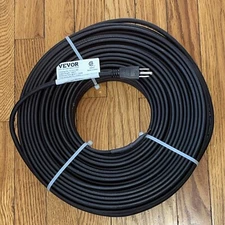 VEVOR Self-Regulating Pipe Heating Cable Roof De-icing Heat Cable 5W/ft 140 Feet