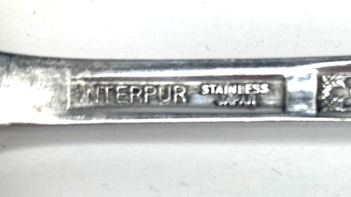 Interpur Florenz Oval Soup Spoon Stainless Japan set of 2 Vintage - Picture 10 of 10