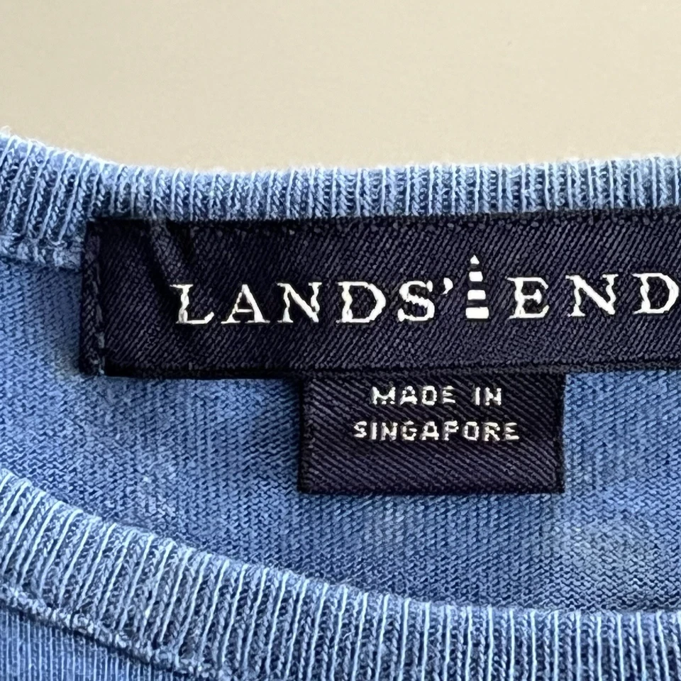 Vestido Pullover Jersey Manga Larga Azul Marino Antiguo Talla 3T ~ Azul Floral Foto 3 de 4