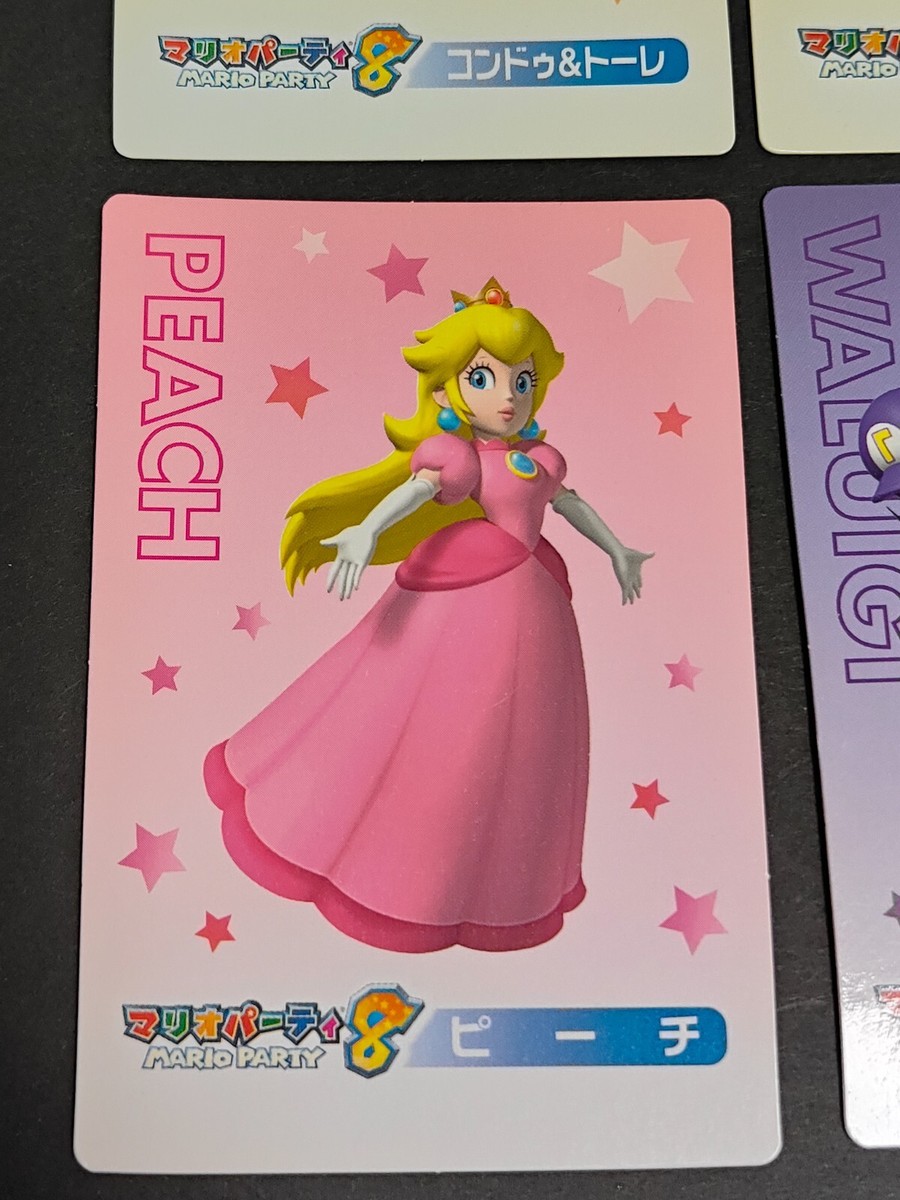 Mario Trading Cards - Peach, Mario, Waluigi, Kondo & Tore Rare