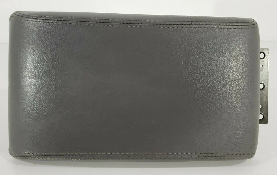 97-00 Infiniti QX4 Consola Central Tapa Apoyabrazos Cuero Gris Foto 2 de 4