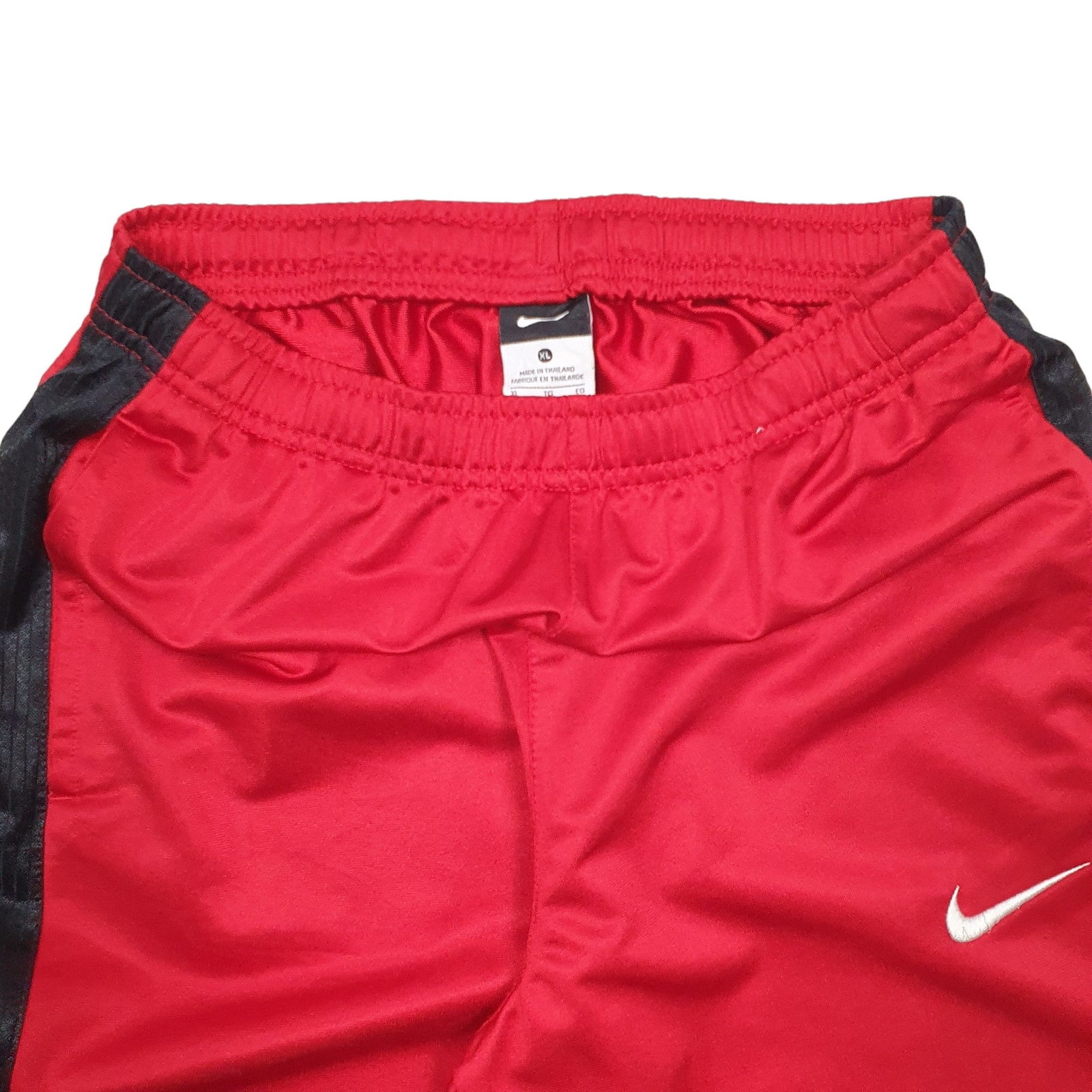 NIKE Stretch Waistband Jogger Trousers Cotton  &  Polyester Red Mens W26 L30 image 2