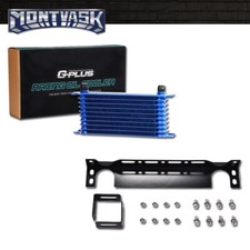 Universal 10 Row An-10 Aluminum Engine Transmission Oil Cooler Wbracket Kit Us