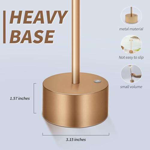 Mr.white Cordless Table Lamp,Rechargeable LED Desk Lamp,Portable