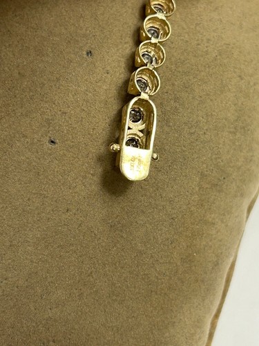 IMPRESIONANTE BRAZALETE TENIS ORO AMARILLO 10K 1,95 CT TW DIAMANTES 8-1/8" - Imagen 8 de 14