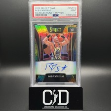Rob Van Dam 2022 Panini Select WWE Auto Tie-Dye Refractor /25 SSP PSA 9