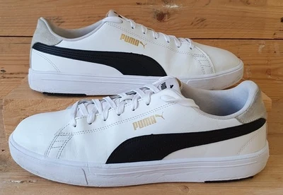 Puma Serve Pro Lite Low Leather Trainers UK10/US11/EU44.5 374902-08 White/Black - Photo 1/4