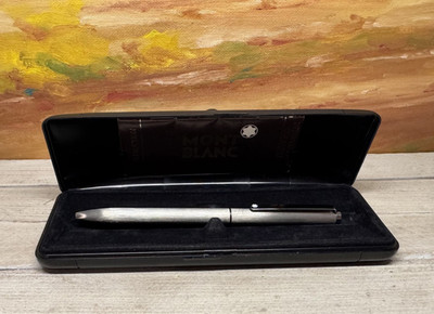 Vintage MONTBLANC Brushed Steel Two Color Ballpoint Pen