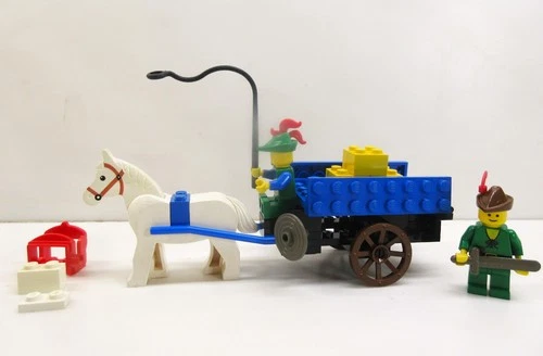 Lego Vintage LL Castle Forestmen #1877-Crusader's Cart-100% w/minifigs (1990)