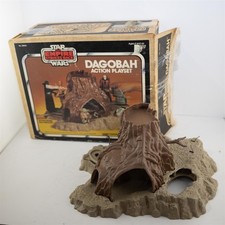 Star Wars Dagobah Action Playset Vintage 1981 Kenner Incomplete w Box