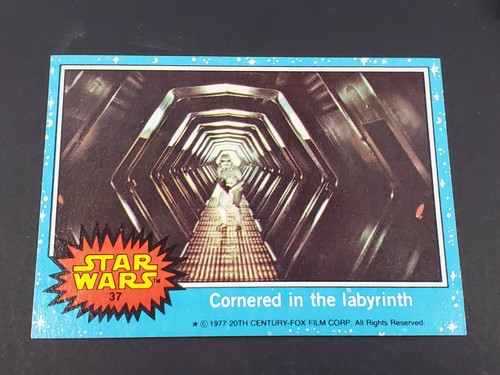 1977 Topps Star Wars #37 Cornered in the labyrinth — Raw